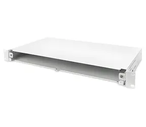 Digitus Optische Anschlussdose 1U / Optische Box / Unbestückt / Einziehbar / Schnellverschluss