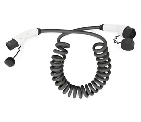 Digitus DK-1P32-S-100 / Ladekabel / Typ 2 - Typ 2 / Spiralkabel / 10 m / IP55