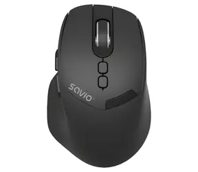 Savio MB-06 schwarz / Kabellose Maus / Bluetooth / 3800 DPI / 5 Tasten