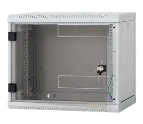Triton RUA-06-AS6-BAX-A1 / Wandrack / 6 HE / 600 x 595 mm / Glastür / abnehmbare Seitenwände / schwarz