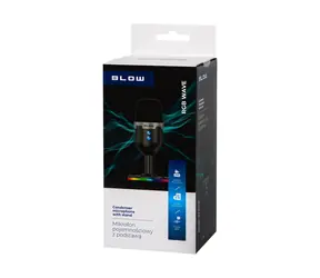 Blow Studio Mikrofon mit LED-Ständer / Mikrofon / USB / Tischständer