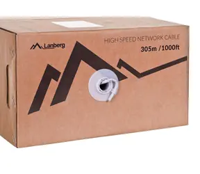 Lanberg LCU6-12CU-0305-S grau / Netzwerkkabel / Cat6 / U/UTP / 305 m