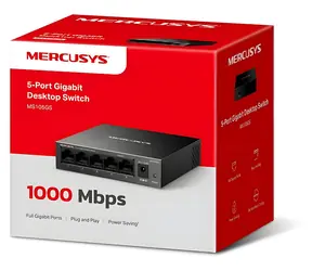 Mercusys MS105GS / Switch / 5x Gigabit / Desktop / Lüfterlos