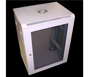 DATACOM 19"-Rack, einteilig, 15 HE / Rack / Wandmontage / Tiefe 440 mm / grau
