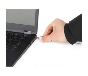 Manhattan -Laptop-Kabelschloss mit Zahlencode, silber / Kabelschloss / 1,8 m