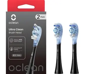 Oclean Ultra Clean Bürstenkopf UC02 schwarz (2 Stück) / Universeller Ersatzkopf für Oclean Zahnbürsten