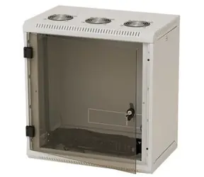 Triton RUA-12-AS6-CAX-A1 / Rack / Wandmontage / 12 HE / 600 mm / Glastür / abnehmbare Seitenwände