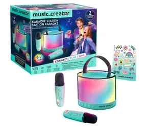 CANAL TOYS Mini-Karaoke-Station / Bluetooth-Lautsprecher / 2x kabelloses Mikrofon / ab 14 Jahren