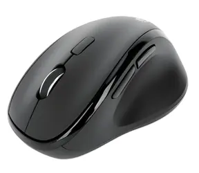 Manhattan Ergo schwarz / Kabellose Maus / ergonomisch / USB-A/C-Empfänger / 6 Tasten / 1600 DPI