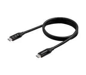 Edimax UC4 schwarz / Kabel USB-C - USB-C / Thunderbolt 3 / USB4 / 40 Gbit/s / PD 240 W / 1 m
