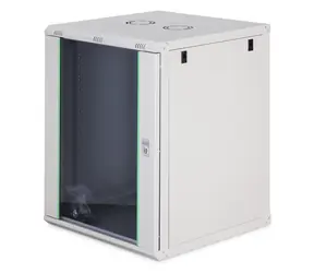Digitus Dynamic grau / Wandmontage-Rack / 19" / 16 HE / 785 x 600 x 600 mm / abschließbare Glastür
