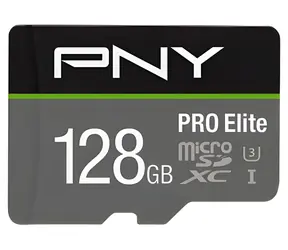 PNY PRO Elite microSDXC 128 GB / Speicherkarte / Klasse 10 / UHS-I U3 / 100/90 MB/s