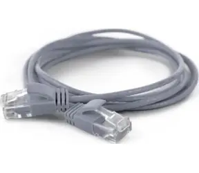 Wantec graues Patchkabel / Cat6a U/UTP / RJ45-RJ45 / 0,5 m