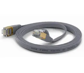 Wantec graues Patchkabel / F/FTP / Cat6a / 2 m / RJ-45