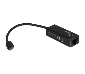 Inter-tech Argus IT-811 schwarz / Adapter / USB-C auf Gigabit-Ethernet / RJ45 / Realtek RTL8153