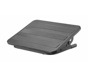 Manhattan Ergonomische Fußstütze schwarz / Fußstütze / Neigung ±20° / 380 x 300 mm / Tragkraft 20 kg