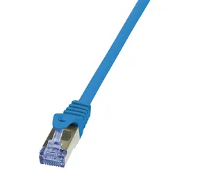 LogiLink CAT6A S/FTP 1 m blau / Patchkabel / RJ45-RJ45 / 10 Gbit/s / LSZH