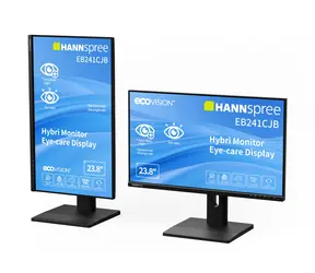 23,8" Hannspree EB241CJB Schwarz / Monitor / TN / Full HD / 75 Hz / HDMI + DP / USB-C