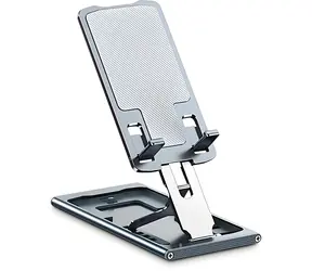 Inter-tech MTS-105 grau / Halterung / für Smartphones und Tablets bis 12 Zoll / Aluminium / faltbar
