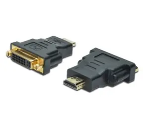Digitus / Adapter / HDMI Typ A auf DVI-I (24+5) / Stecker/Buchse / max. Auflösung 1920×1200 / schwarz