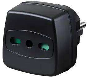 Brennenstuhl Reiseadapter IT-Stecker - EU Steckdose schwarz / Reiseadapter / 16 A / 250 V