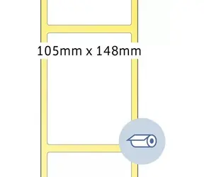 Herma Etiketten auf der Rolle 105 x 148,5 mm / Etiketten / mattes Papier / weiß / 1000 Stück