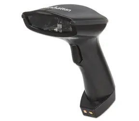 Manhattan Kabelloser CCD-Barcodescanner Schwarz / Barcodescanner / Bluetooth / Reichweite 80 m / Ladestation