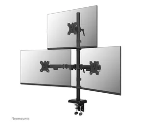 Neomounts DS60-600BL2-1 schwarz / Tischständer für 3 Monitore / Größe 10-32" / VESA 75x75-100x100 / Tragkraft 9 kg