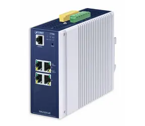 Planet Industrial L2+ TSN-Switch / Industrie-Switch / Managed / 4X Gigabit RJ-45 / DIN / IP30