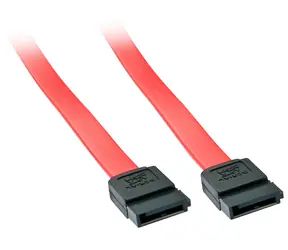 Lindy internes SATA III Kabel schwarz-rot / Kabel / 2x SATA 7-Pin Stecker/Stecker / 0,5 m