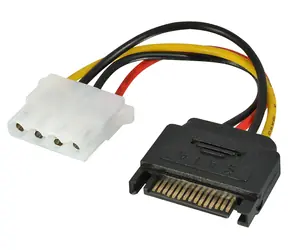 Lindy SATA-Stromadapter auf Molex 5,25" / Adapter / 1x SATA (M) / 1x Molex (F)