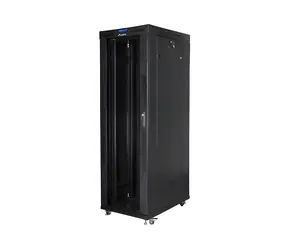 Lanberg FF01 schwarz / Rack-Schrank / 19" / Breite 800 mm / Tiefe 1000 mm / 42 HE / LCD-Panel / Tragfähigkeit 1200 kg