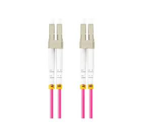Lanberg FO-LULU-MD41-0100-VT / Optisches Patchkabel / LC/UPC-LC/UPC / Duplex / OM4 50/125 / 10 m