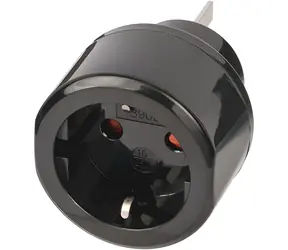 Brennenstuhl Reiseadapter DE-AU-CN schwarz / Reiseadapter / 10A/250V