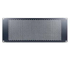 Inter-tech 88887321 / 19"-Rack-Blindplatte / 4 HE / Stahl / Schwarz