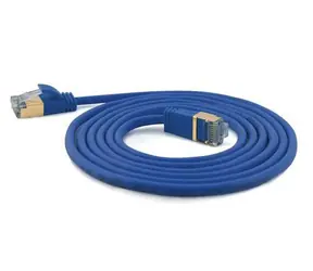 Wantec blau / Patchkabel / Cat7 S/FTP / RJ-45 / 0,1 m