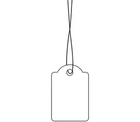 Herma Hängeetiketten mit Schlaufe, 15 x 24 mm, weiß / Etiketten / 1000 Stück