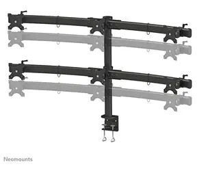 Neomounts TIS FPMA-D700D6 / Tischhalterung für 6 Monitore / Größe 19-27" / VESA 75x75-100x100 / Tragkraft 8 kg