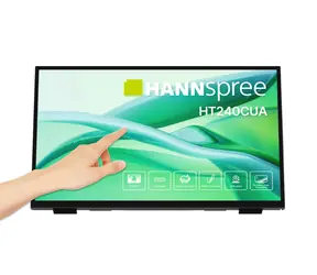 23,8" Hannspree HT240CUA Schwarz / Touchscreen / VA / Full HD / 100 Hz / HDMI / DP / USB-C