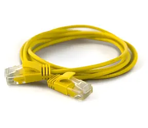 Wantec CAT6a U/UTP 25 m gelb / Patchkabel / RJ-45 / 2,8 mm