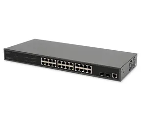 Digitus DN-95359 / Switch / Managed L2 / 24x Gigabit PoE+ / 2x SFP / 330 W