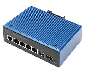 Digitus DN-651154 schwarz / Switch / Managed L2 / 4X Gigabit RJ45 + 2x SFP / DIN-Schiene / IP40