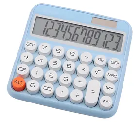 Genie 612B blau / Taschenrechner / 12-stellig / LCD-Display / Solar- und Batteriebetrieb