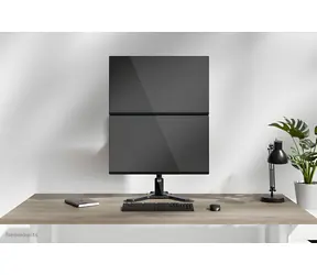 Neomounts DS45-600BL2V schwarz / Ständer für zwei Monitore / Größe 10-32" / Tragkraft 9 kg / VESA 75x75-100x100