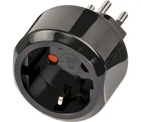 Brennenstuhl Reiseadapter CH schwarz / Reiseadapter / 10 A / 250 V