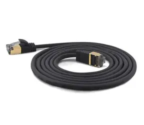Wantec S/FTP CAT7 schwarz / Patchkabel / CAT6a-Stecker / 5 m / RJ-45 / 600 MHz