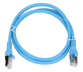 Extralink blaues Patchkabel / Patchkabel / Cat6A S/FTP / RJ45-RJ45 / 1 m / 10 Gbit/s