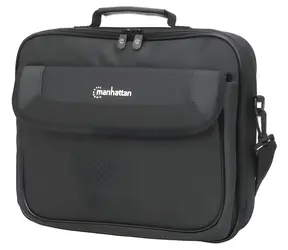 Manhattan Cambridge Laptoptasche, schwarz, 14,1 Zoll, Klappdeckel