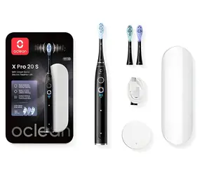 Oclean X Pro 20 schwarz / Schallzahnbürste / 84.000 Vibrationen / 12 Reinigungszonen / Reiseetui / Bluetooth