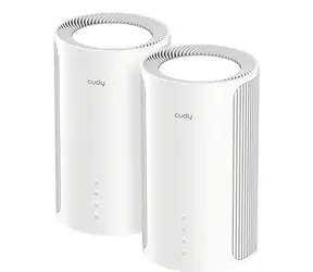 Cudy M11000 2 Stück weiß / Mesh-WLAN-System / Wi-Fi 7 / BE11000 / Tri-Band / 2,5 GHz